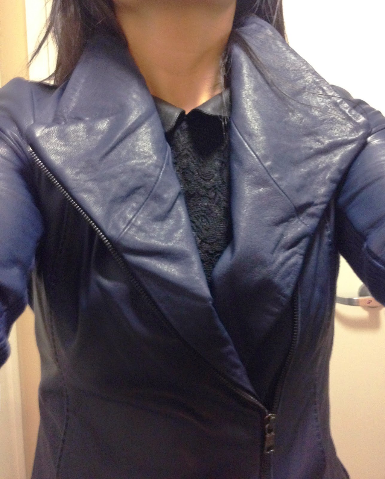 My Superficial Endeavors: 3rd Vince Leather Scuba Jacket - in Mallard!